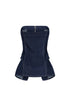 Meems Dusk Denim Zip up Tube Top